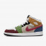 SEPATU SNEAKERS AIR JORDAN AJ 1 Mid SE GS Patchwork