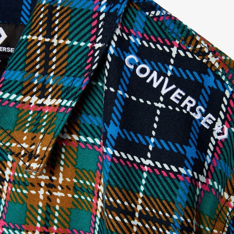 BAJU SNEAKERS CONVERSE Utility Fleece Printed Shirt Jacket