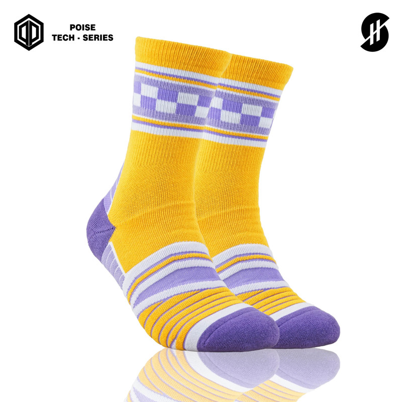 KAOS KAKI BASKET STAY HOOPS Schajk Yellow Poise Tech-Series Yellow