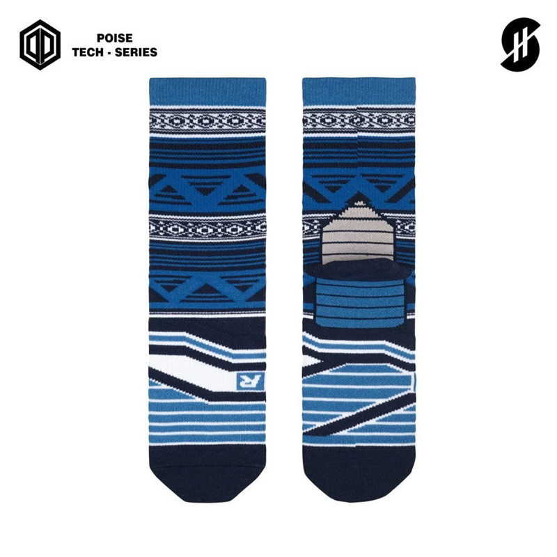 KAOS KAKI BASKET STAY HOOPS Arztacis Blue Poise Tech-Series Socks