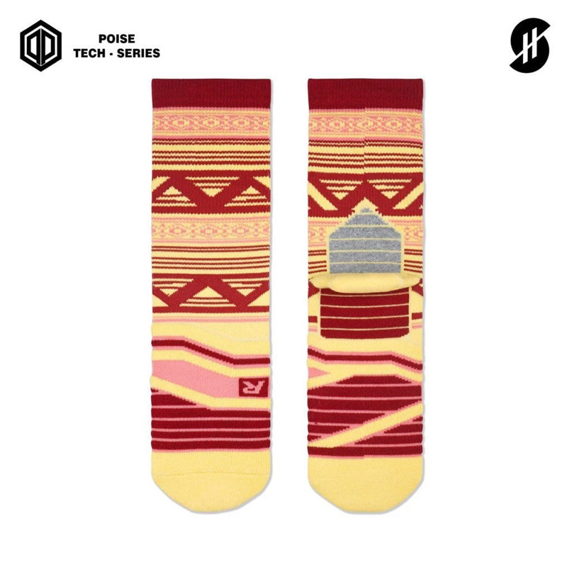 KAOS KAKI BASKET STAY HOOPS Arztacis Maroon Poise Tech-Series Socks