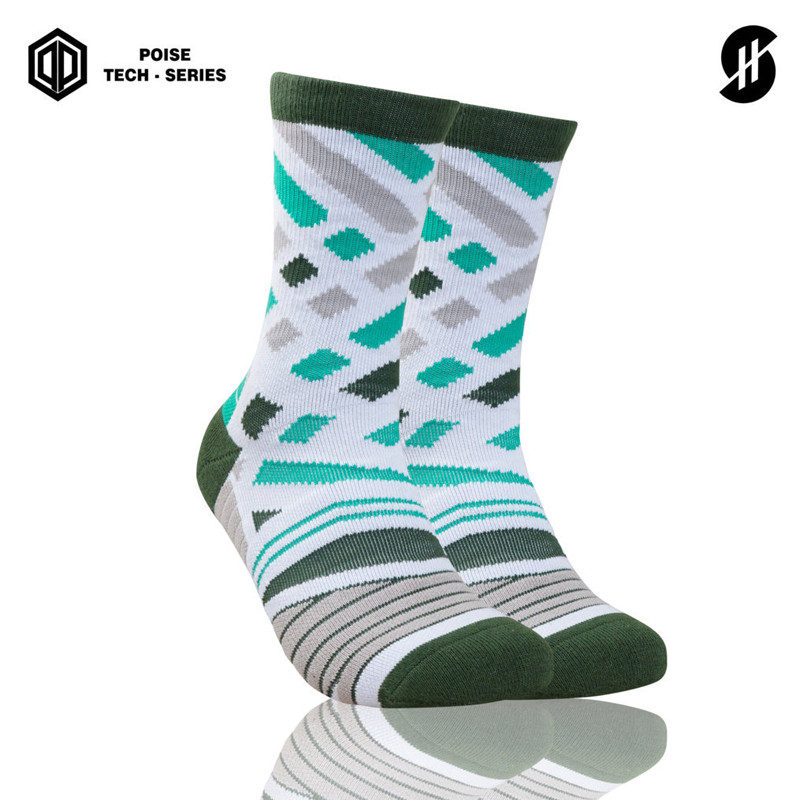 KAOS KAKI BASKET STAY HOOPS Green Calea Poise Tech-Series Socks