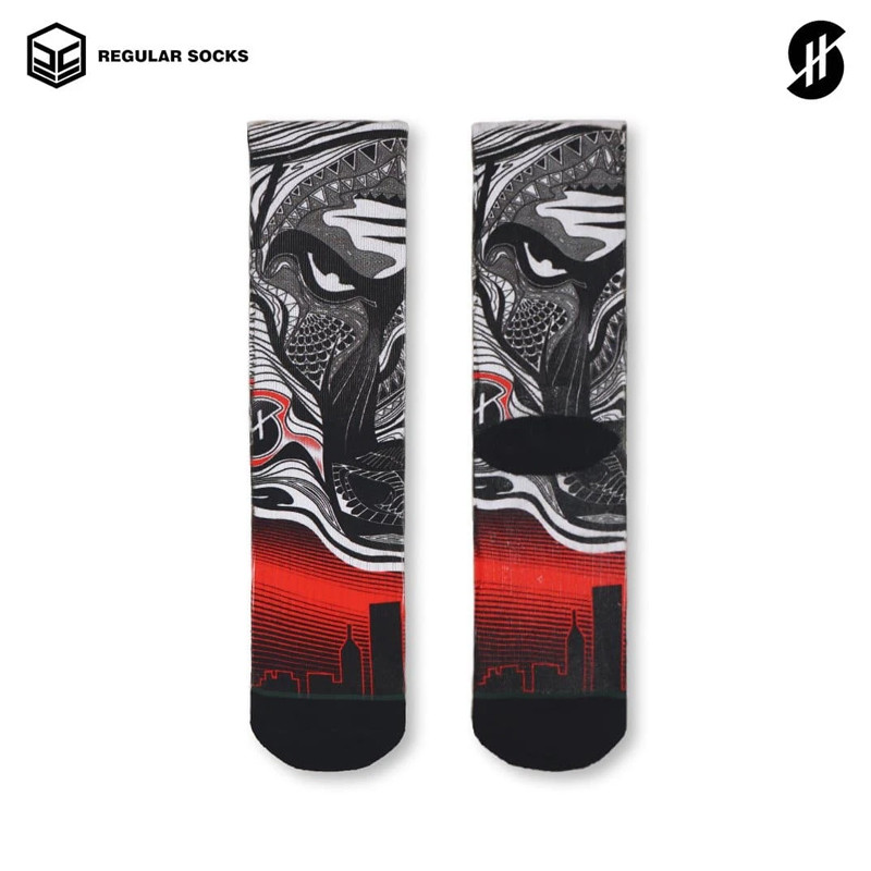 KAOS KAKI BASKET STAY HOOPS Red Bulls Socks