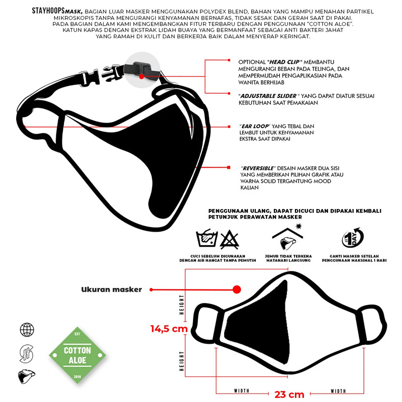 MASKER BASKET STAY HOOPS KAEDE 11 Mask