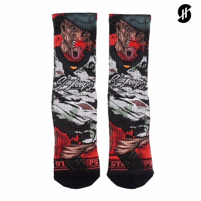 KAOS KAKI BASKET STAY HOOPS Freddy Krueger Socks