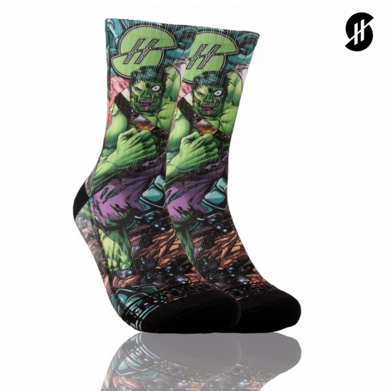 KAOS KAKI BASKET STAY HOOPS Hulk Socks