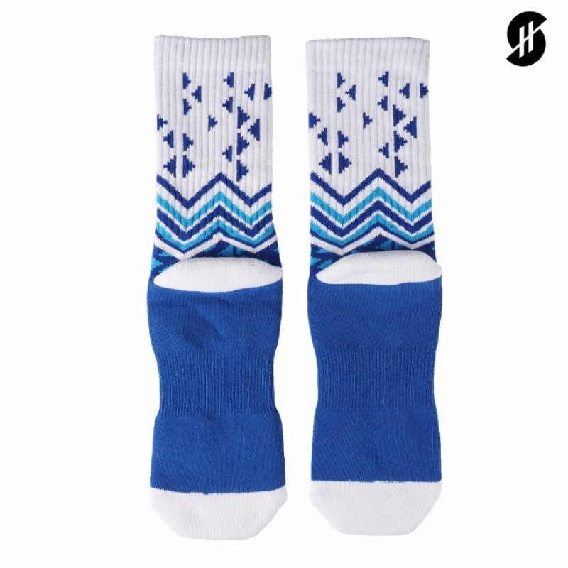 KAOS KAKI BASKET STAY HOOPS Royal Ivory Socks