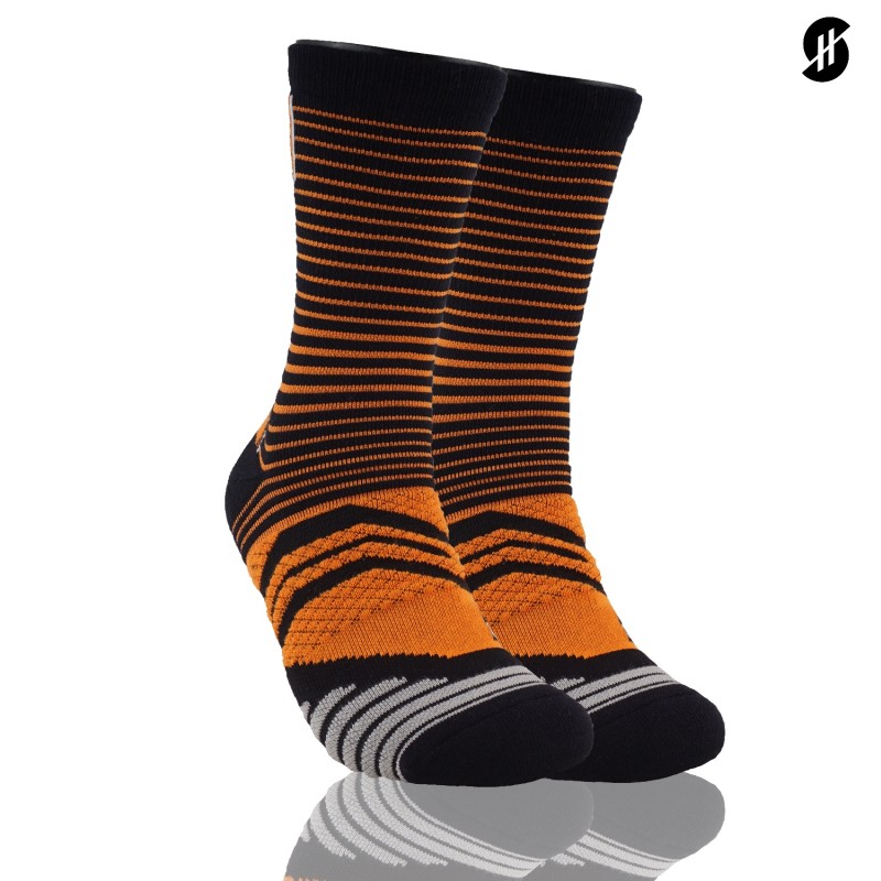 KAOS KAKI BASKET STAY HOOPS Tangerine Montage Socks