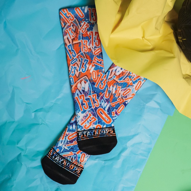 KAOS KAKI BASKET STAY HOOPS The Thunder Socks