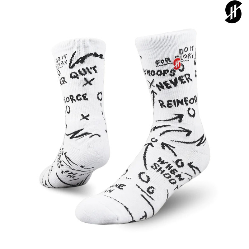 KAOS KAKI BASKET STAY HOOPS A White Team Socks