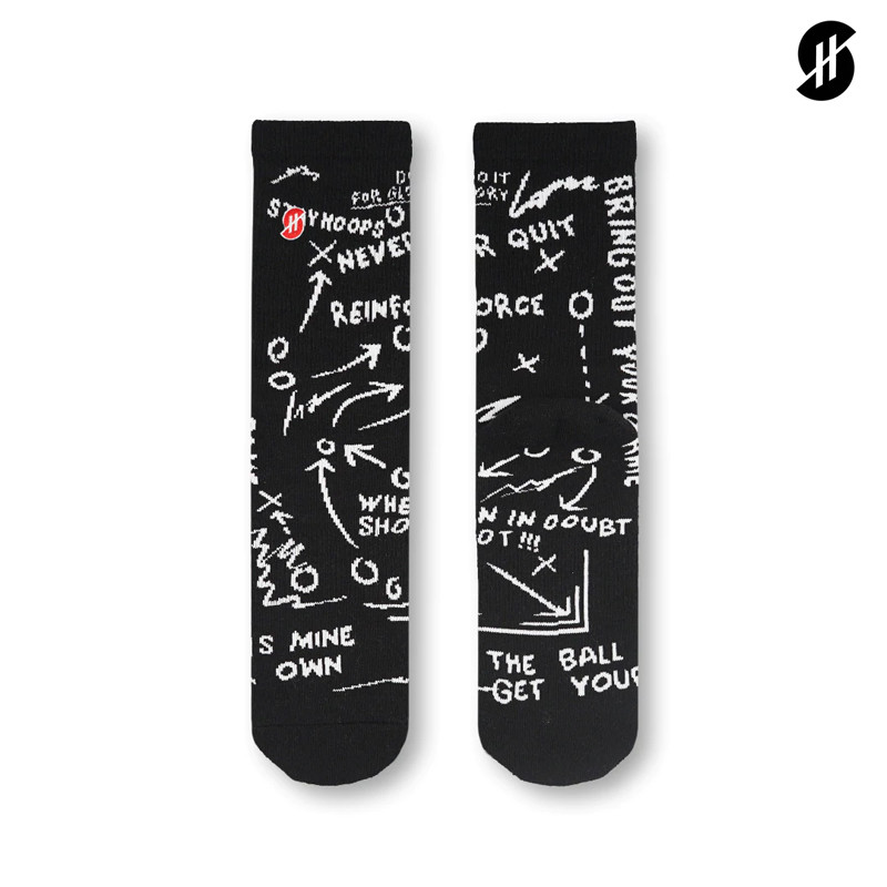 KAOS KAKI BASKET STAY HOOPS A Black Team Socks