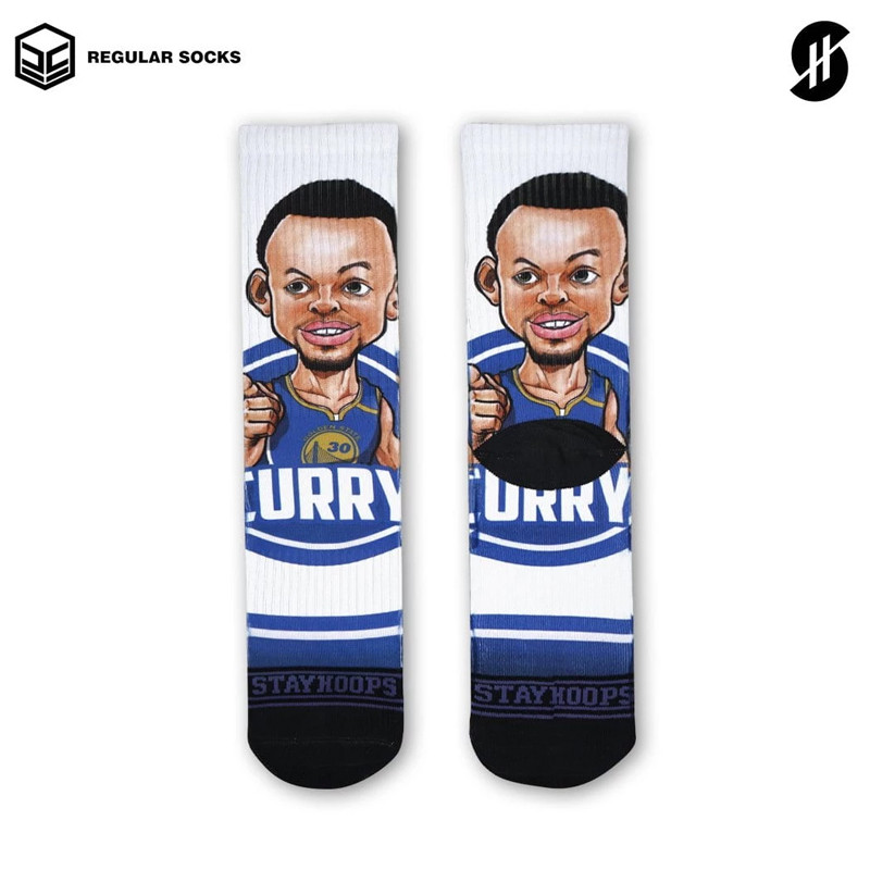 KAOS KAKI BASKET STAY HOOPS Blue Squad Socks