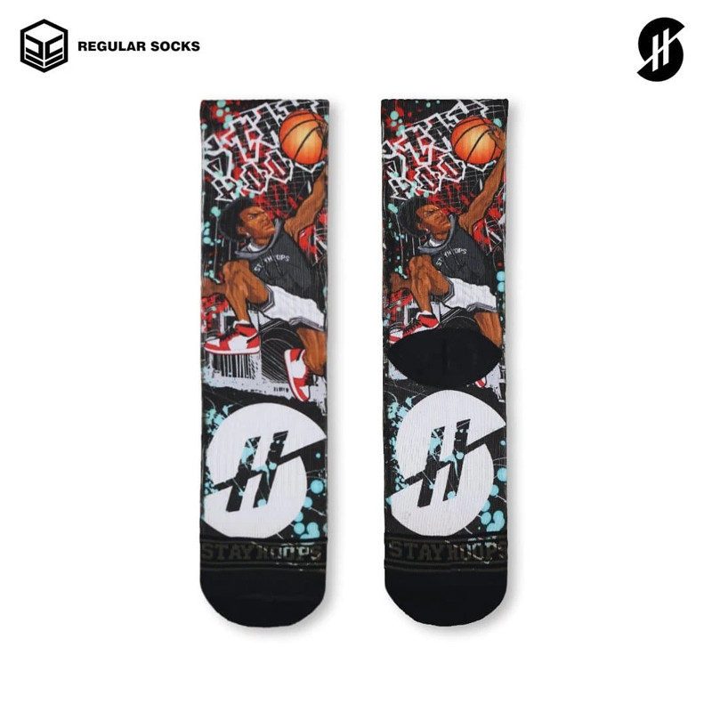 KAOS KAKI BASKET STAY HOOPS Back To The Street Socks