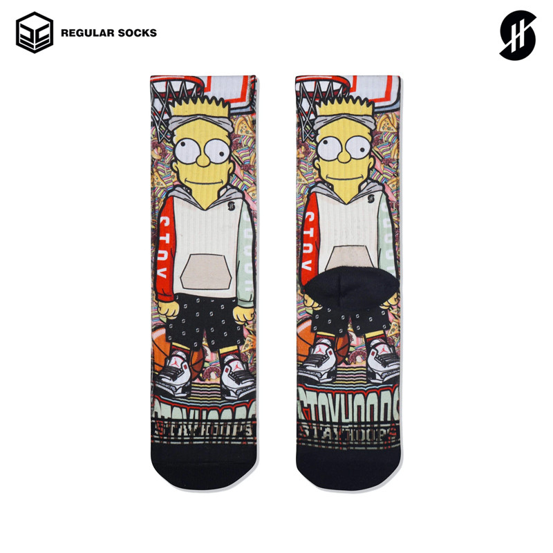 KAOS KAKI BASKET STAY HOOPS Bart Socks