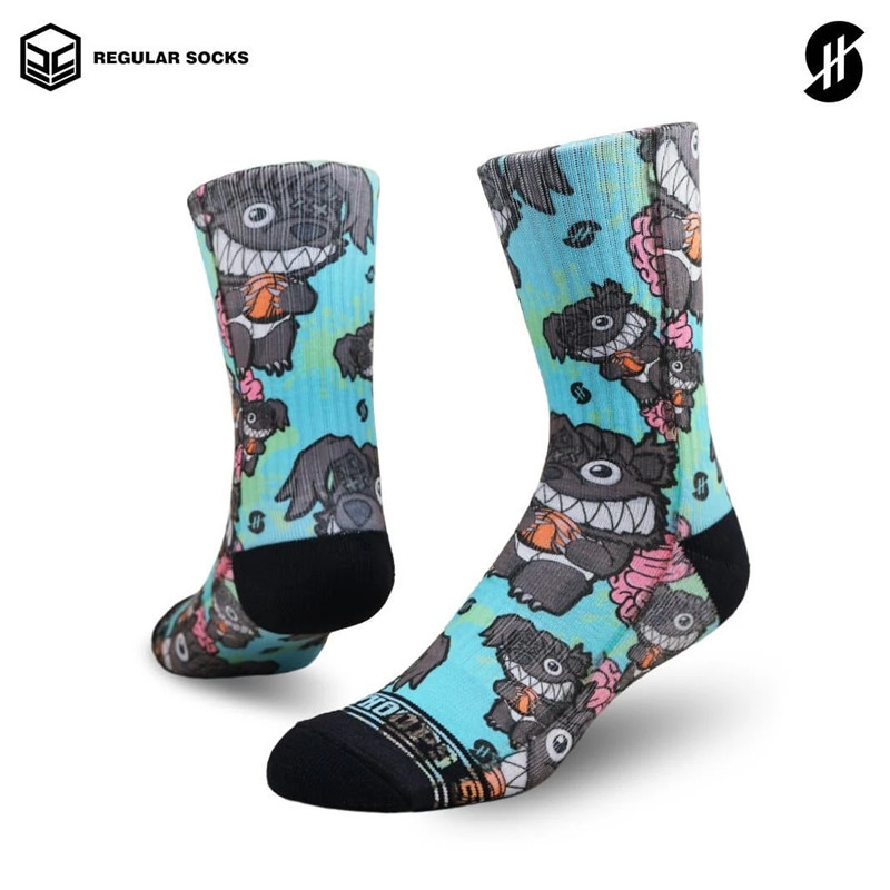 KAOS KAKI BASKET STAY HOOPS Teddy Rawrr Socks