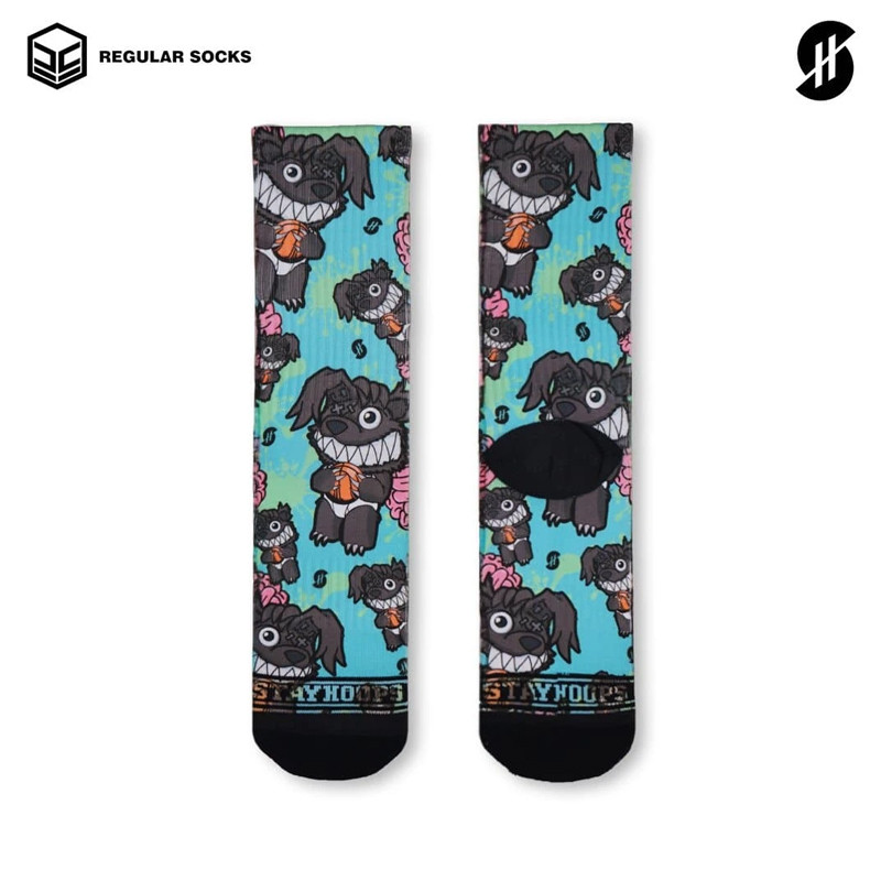 KAOS KAKI BASKET STAY HOOPS Teddy Rawrr Socks
