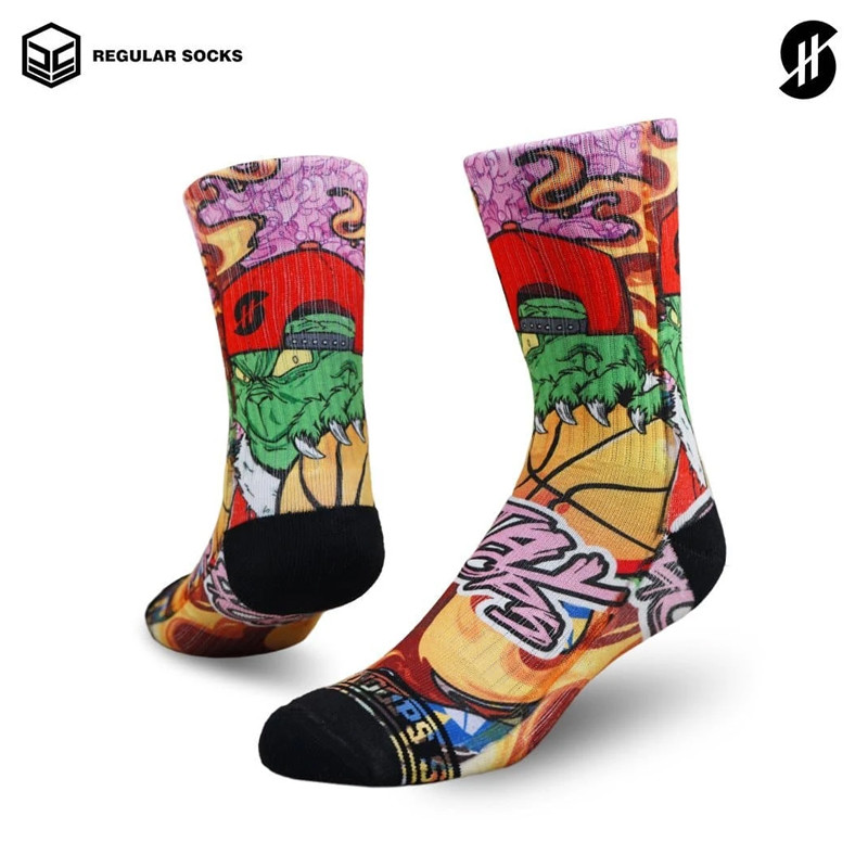 KAOS KAKI BASKET STAY HOOPS The Grinch Socks