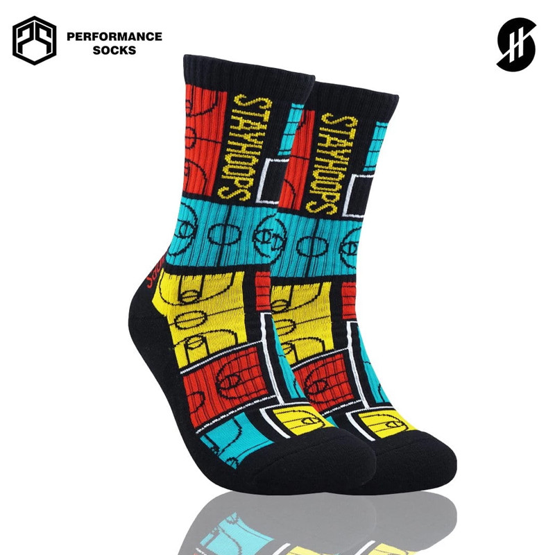 KAOS KAKI BASKET STAY HOOPS Court Game Socks