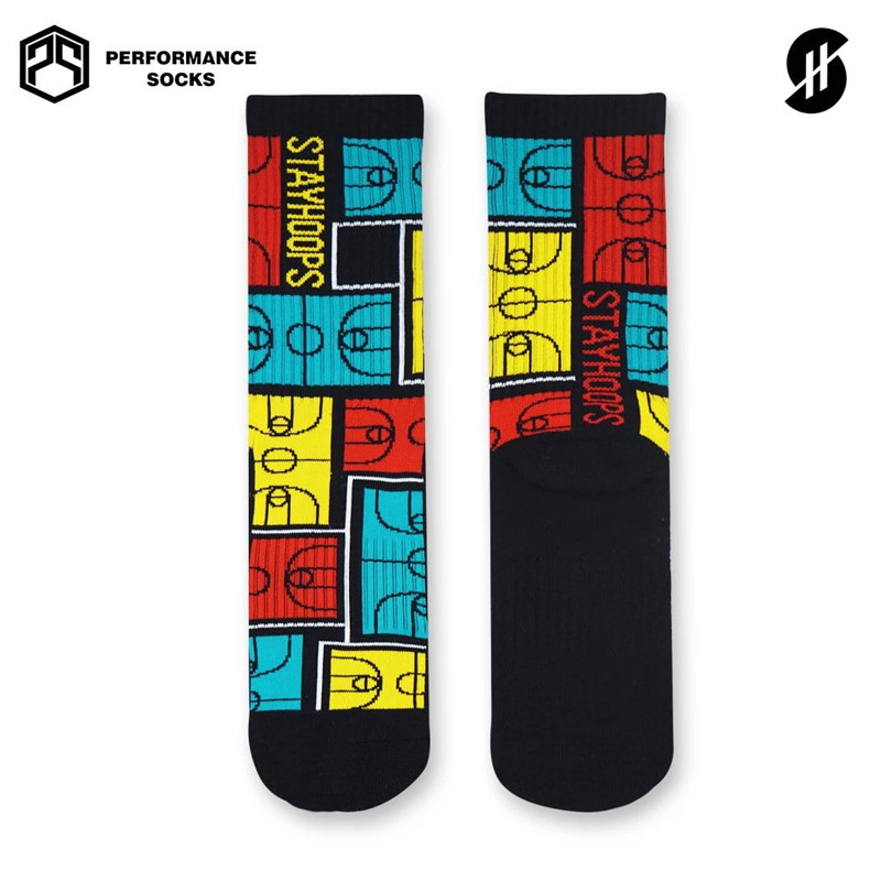 KAOS KAKI BASKET STAY HOOPS Court Game Socks