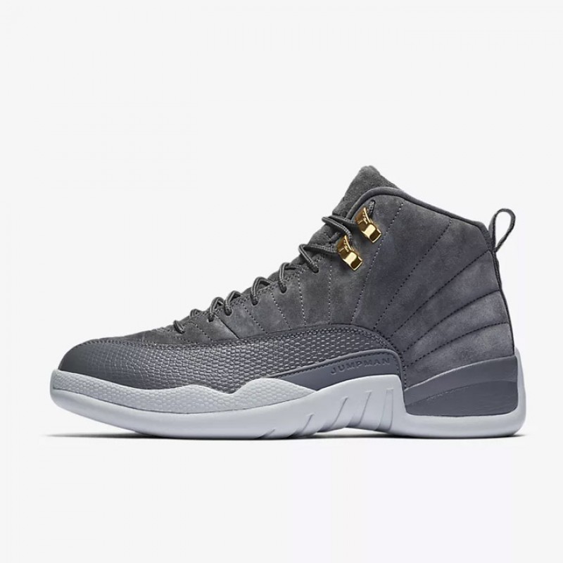 Jual SEPATU BASKET Pria AIR JORDAN AJ 12 Retro Dark Grey Original Termurah di Indonesia Ncrsport