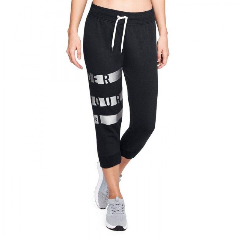 CELANA TRAINING UNDER ARMOUR Wmns Favourite Fleece Graphic Capri