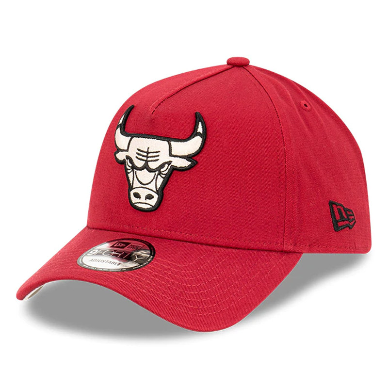 Topi Basket New Era 9forty A-frame Nba Chicago Bulls Cap Red