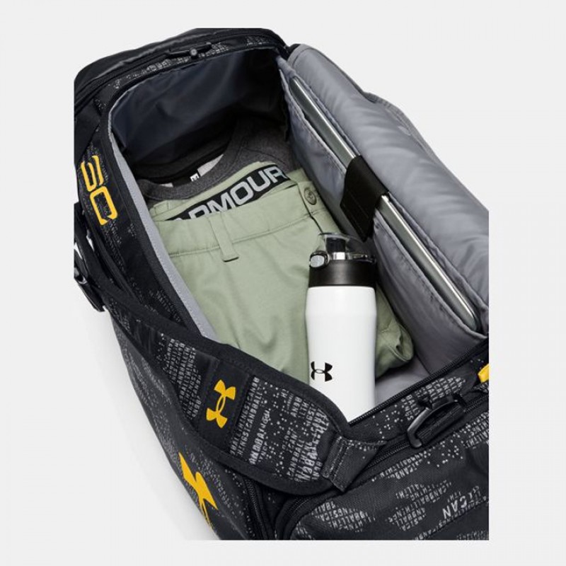 Tas Basket Under Armour Sc30 Contain 4.0 Backpack Duffle Black