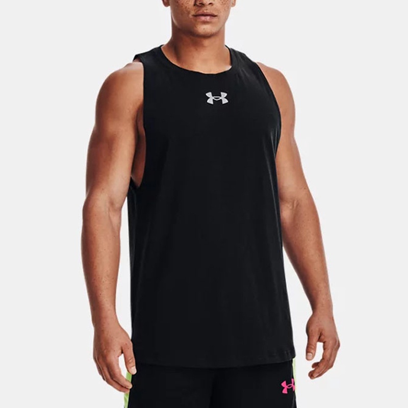 BAJU TRAINING UNDER ARMOUR Baseline Cotton Tank Sleeveless Top