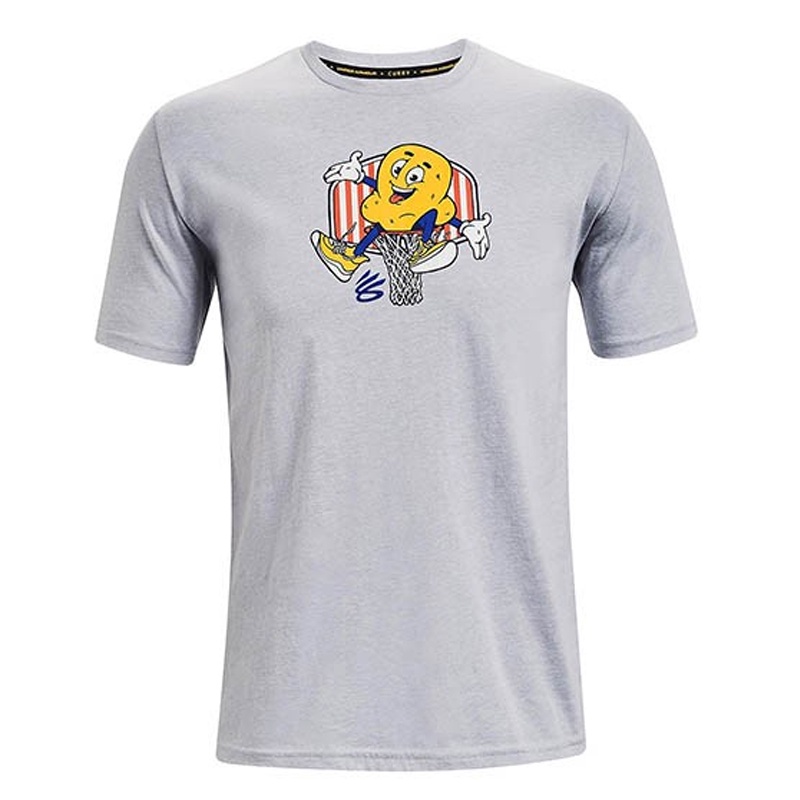 BAJU SNEAKERS UNDER ARMOUR Curry Popcorn Short Sleeve Tee