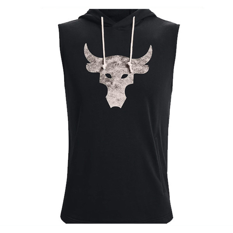 BAJU TRAINING UNDER ARMOUR Project Rock Terry Sleeveless Hoodie