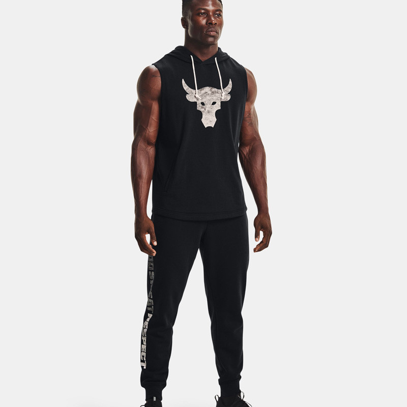 BAJU TRAINING UNDER ARMOUR Project Rock Terry Sleeveless Hoodie