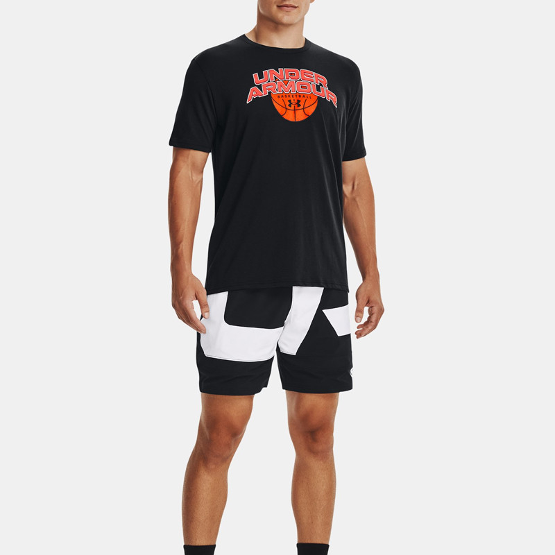 BAJU BASKET UNDER ARMOUR Branded Wordmark Short Sleeve Tee