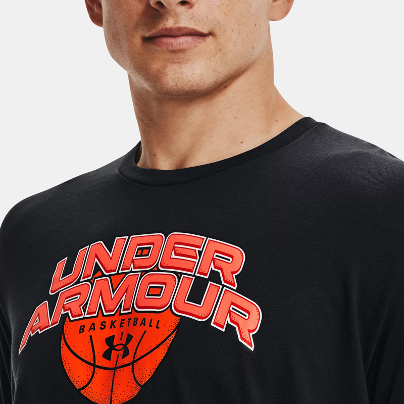 BAJU BASKET UNDER ARMOUR Branded Wordmark Short Sleeve Tee