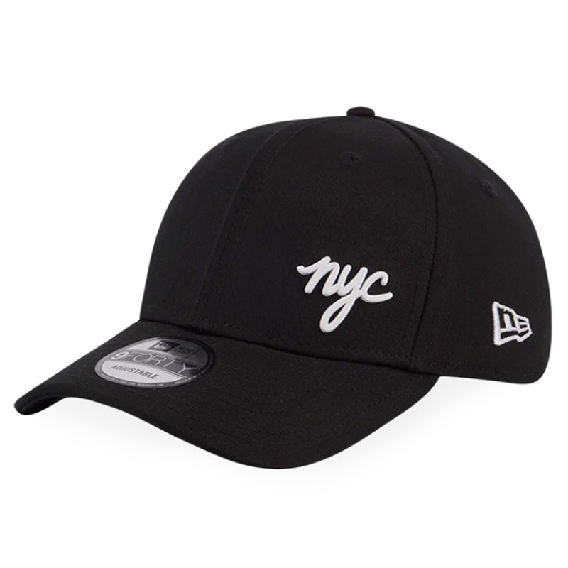 TOPI SNEAKERS NEW ERA NYC METAL BADGE BLACK 940 CAP