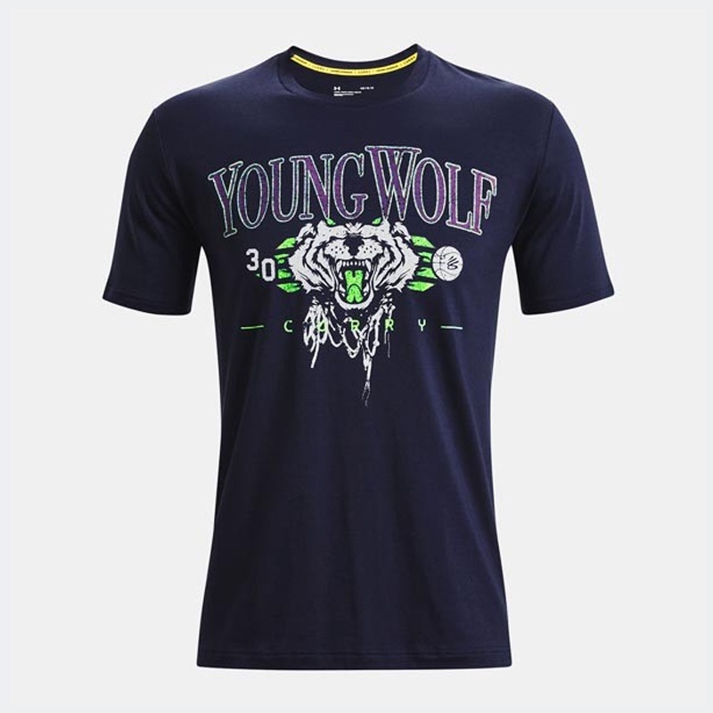 BAJU SNEAKERS UNDER ARMOUR CURRY YOUNG WOLF Tee