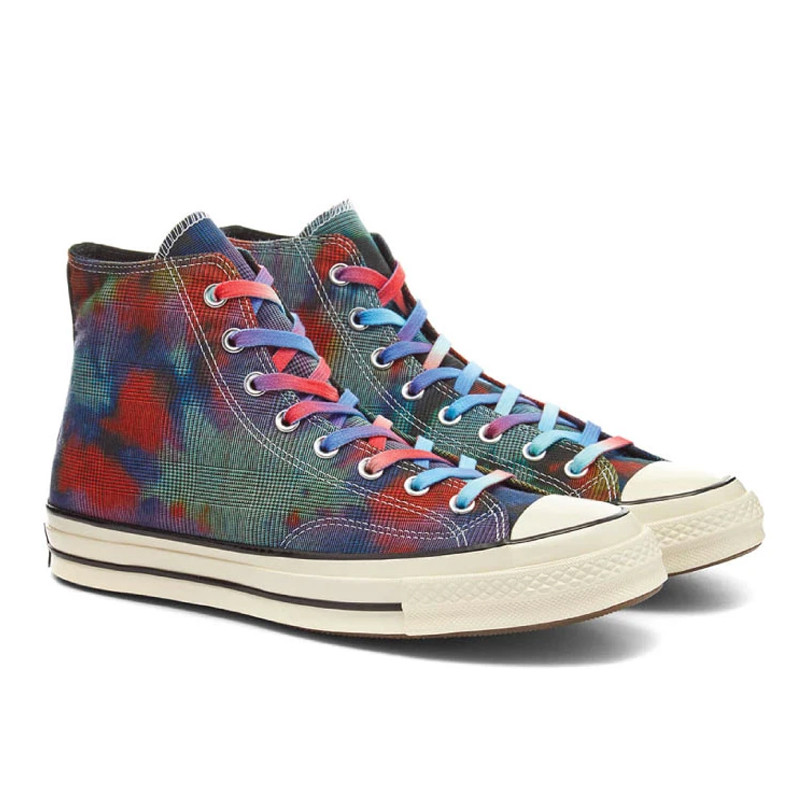 Chuck 70 Hi Tie Dye Plaid foto 4