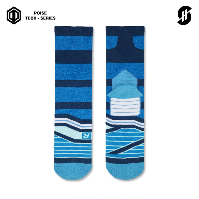 KAOS KAKI BASKET STAY HOOPS Kenio Blue Poise Tech-Series Socks