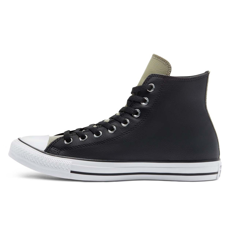 Sepatu Sneakers Converse Chuck Taylor All Star Synthetic Leather Hi Black  Light Field