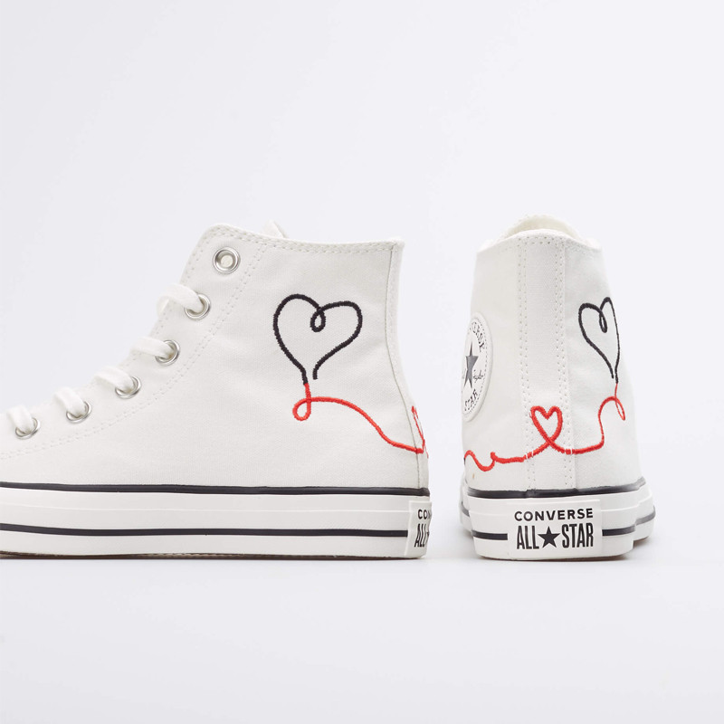 SEPATU SNEAKERS CONVERSE Valentine's Day Chuck Taylor All Star Hi Vintage