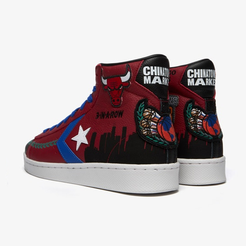 SEPATU SNEAKERS CONVERSE X CHINATOWN MARKET CHICAGO BULLS PRO LEATHER HI