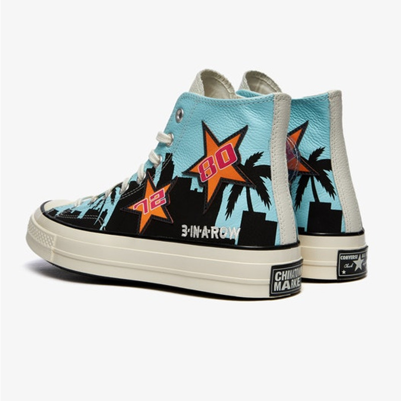 SEPATU SNEAKERS CONVERSE X CHINATOWN MARKET LA Lakers CHUCK 70 HI