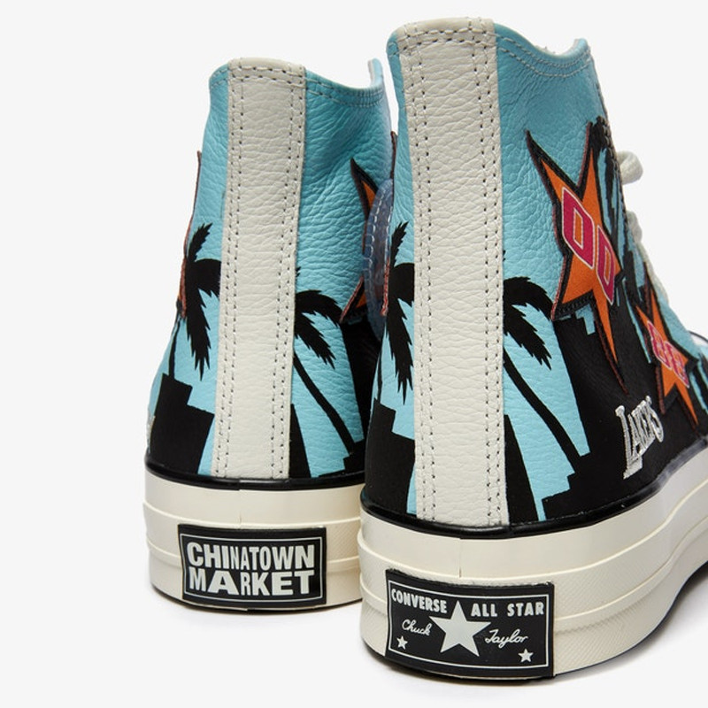 SEPATU SNEAKERS CONVERSE X CHINATOWN MARKET LA Lakers CHUCK 70 HI