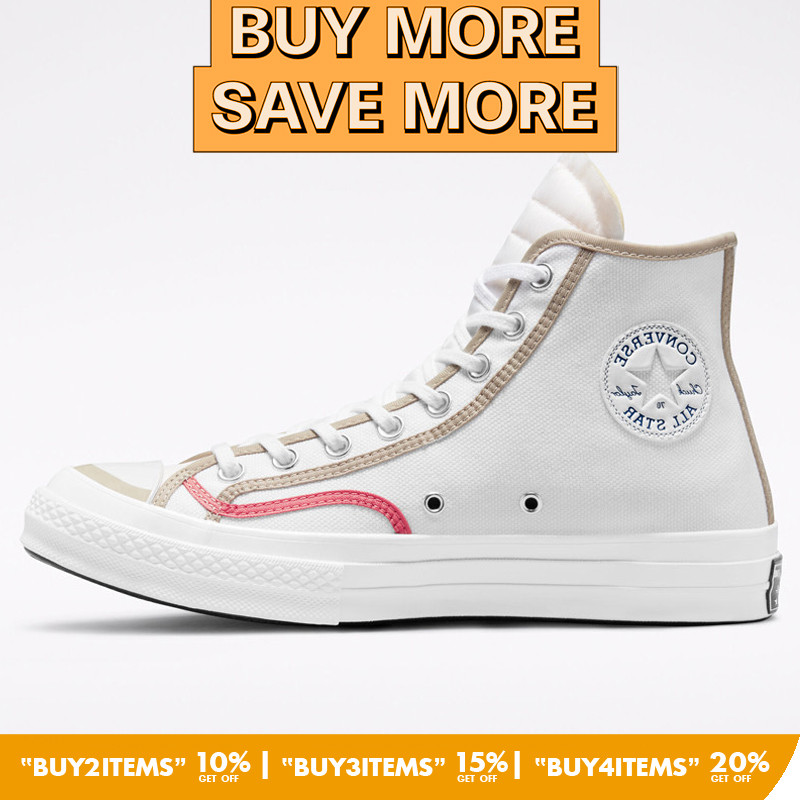 Sepatu Sneakers Converse Hybrid Texture Chuck 70 Varsity White