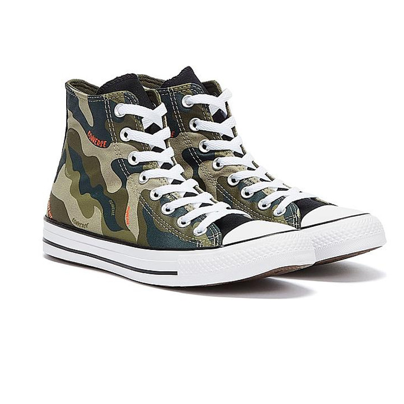 SEPATU SNEAKERS CONVERSE Chuck Taylor All Star Hybrid Camo Wordmark High Top