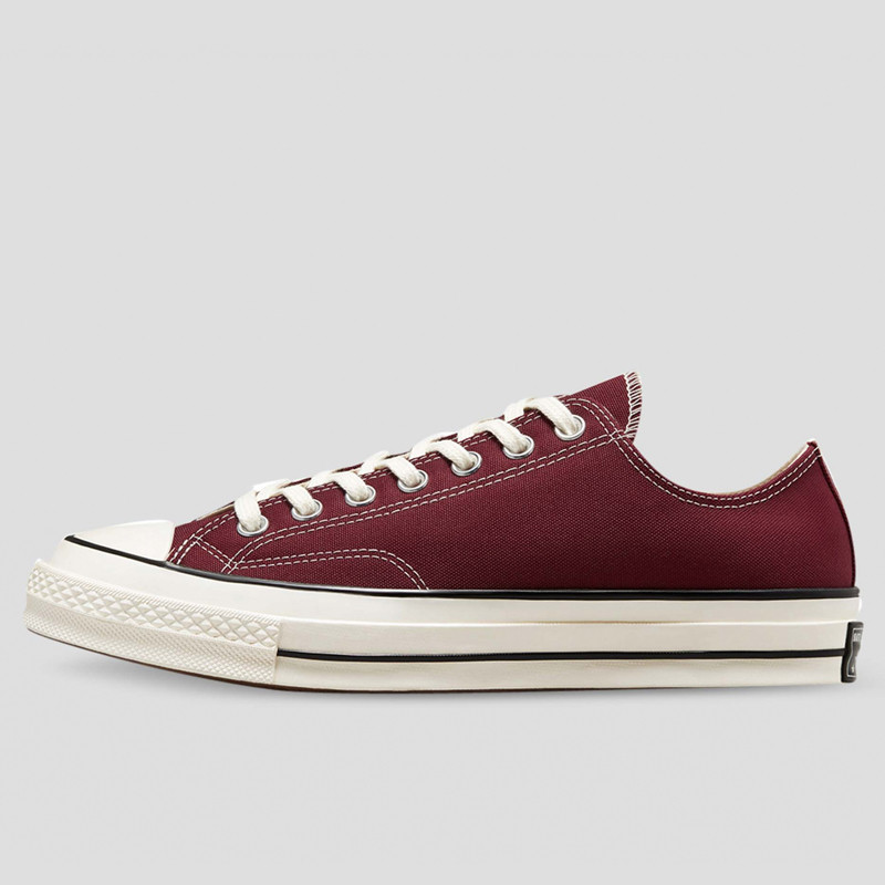 Sepatu Sneakers Converse Color Vintage Canvas Chuck 70 Deep Bordeaux