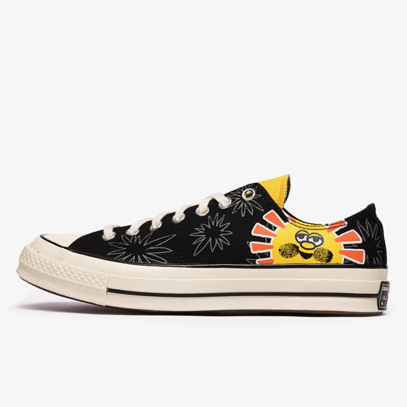 Sepatu Sneakers Converse Chuck 70 Ox Sunny Floral Black Amarillo