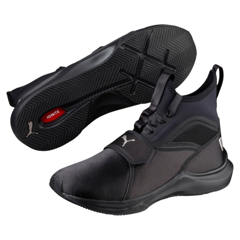 Sepatu Training Puma Wmns Phenom Satin Ep Black