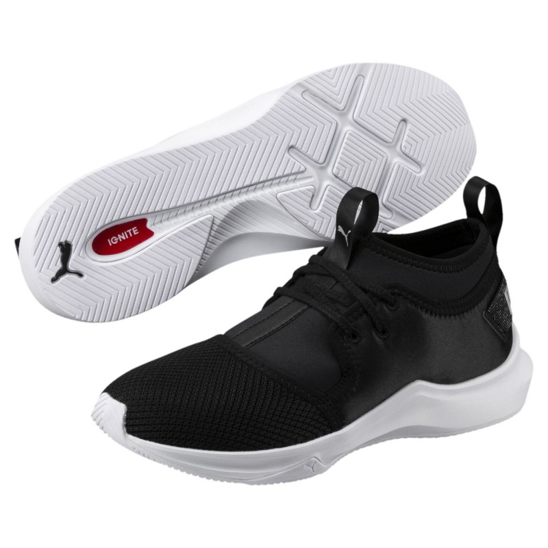 Sepatu Training Puma Wmns Phenom Satin Low Ep Black