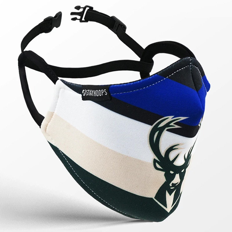 MASKER BASKET STAY HOOPS Bucks Mask