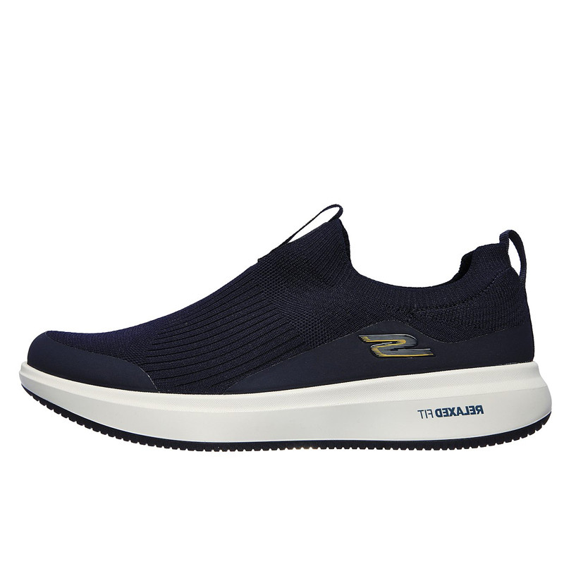 Sepatu Sneakers Skechers Go Walk Steady Navy Yellow